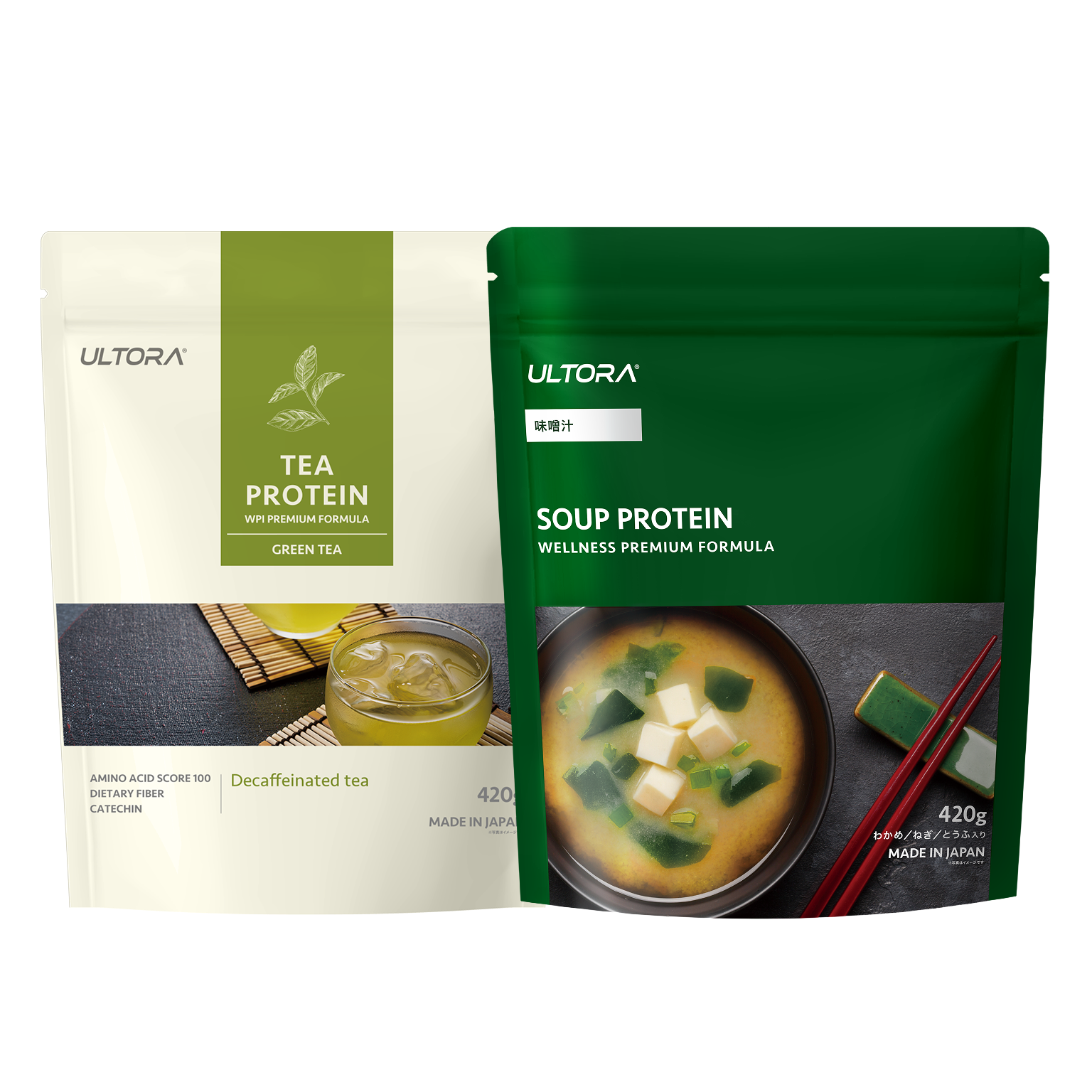 LP【母の日】ティープロテイン 緑茶風味+スーププロテイン 味噌汁風味