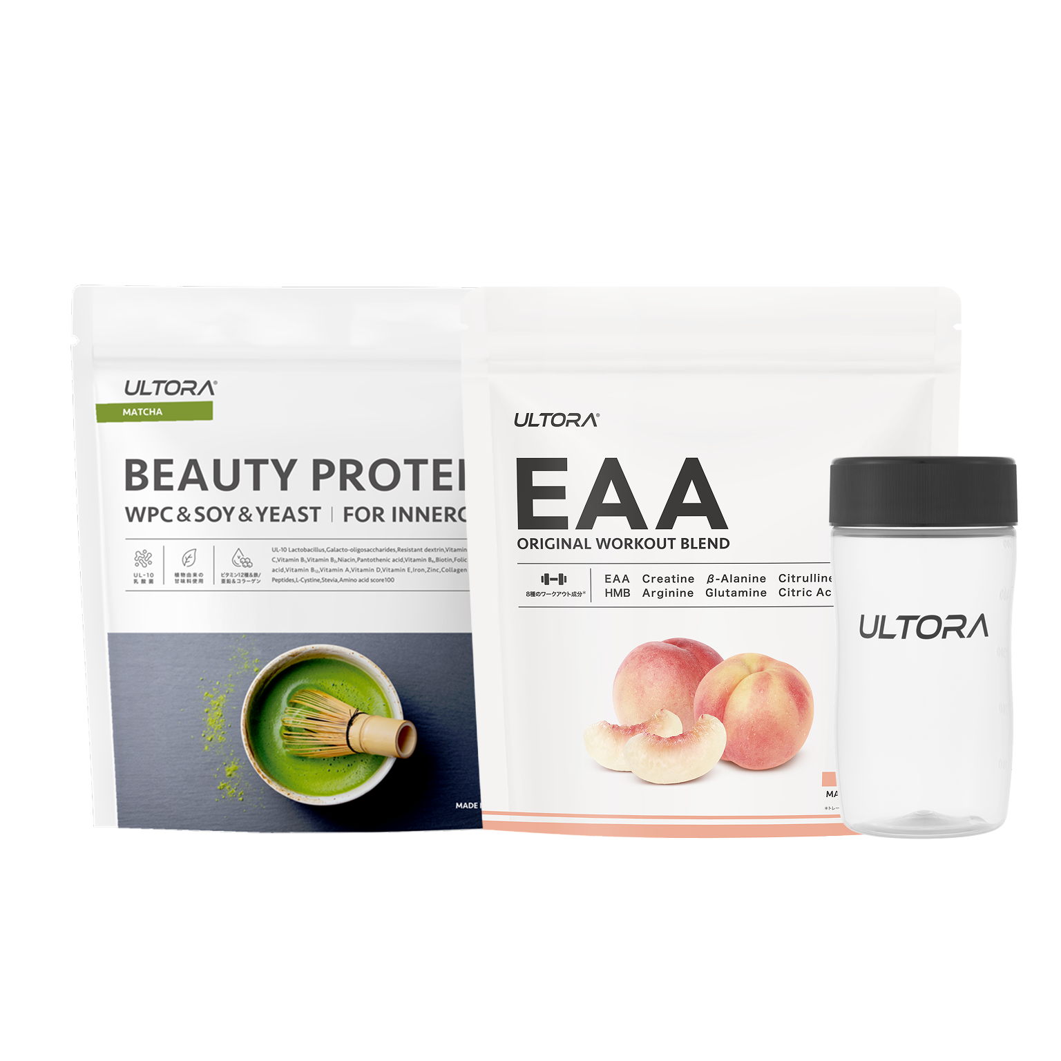 LP【母の日】ビューティー 抹茶風味+ EAA ピーチ風味+ シェイカー 