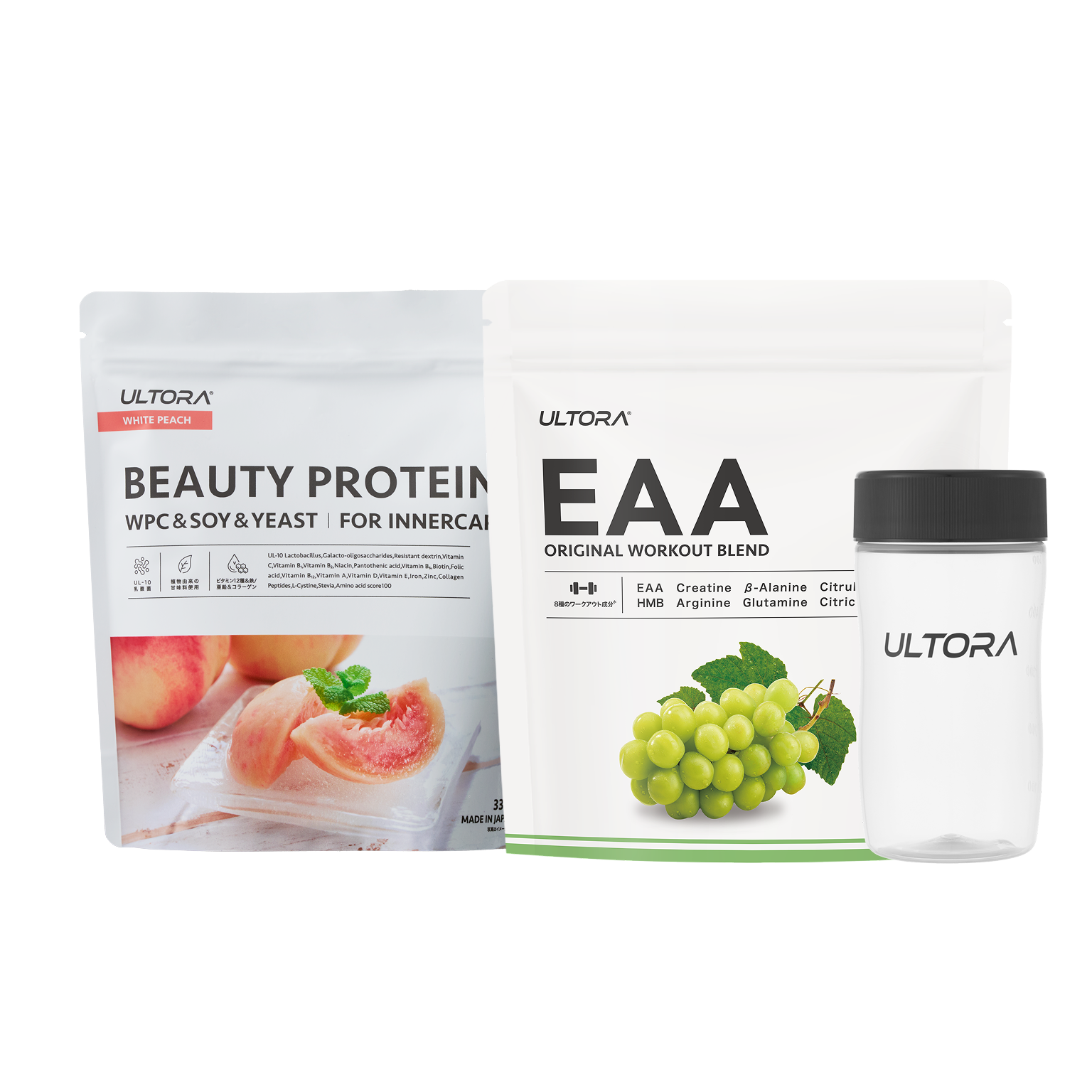 【母の日】ビューティー 白桃風味+ EAA シャインマスカット風味+ シェイカー