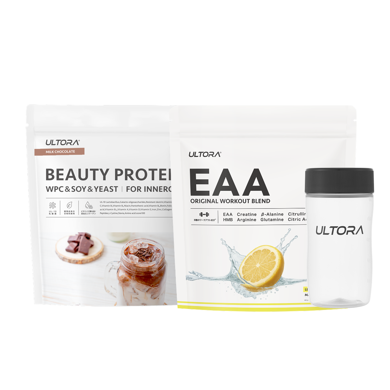 LP【母の日】ビューティー ミルクチョコレート風味+ EAA レモンウォーター風味+ シェイカー 