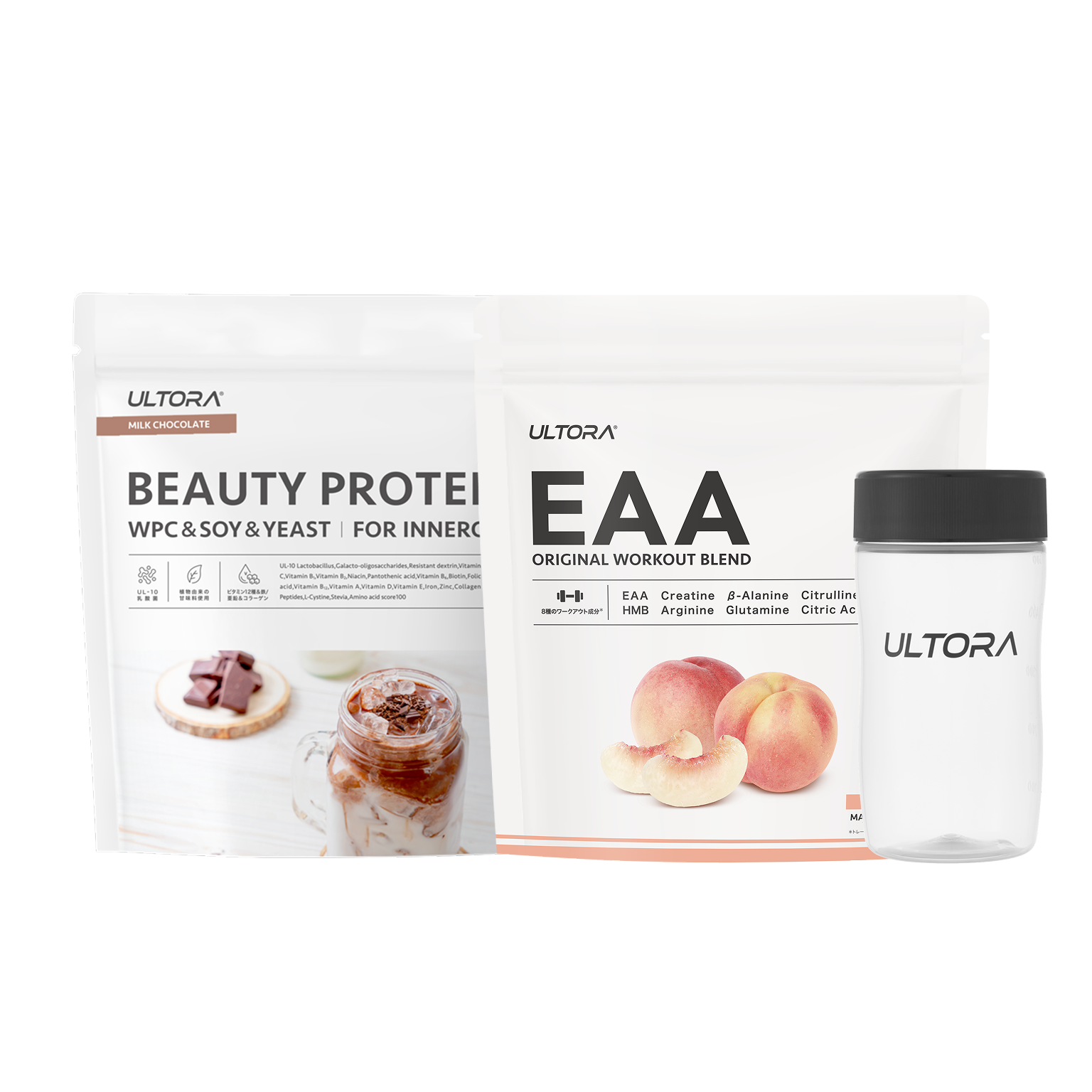 LP【母の日】ビューティー ミルクチョコレート風味+ EAA ピーチ風味+ シェイカー 
