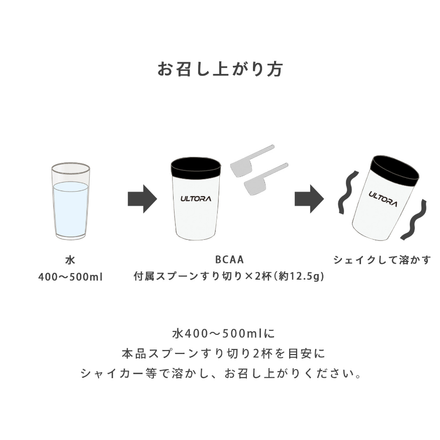 BCAA:ザ・ブースト(500g) ブラッドオレンジ風味 | ULTORA(ウルトラ