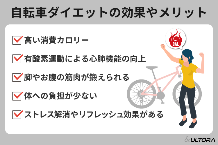 自転車ダイエットは痩せる？運動効果や消費できるカロリーも紹介 