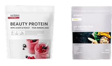 BEAUTY PROTEINとSOY PROTEINのセット