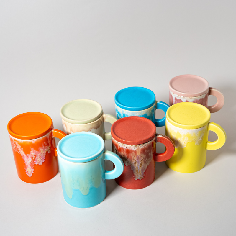 NAOKO HATA Melt Tea Cup&Lid Cup色: RENGA
