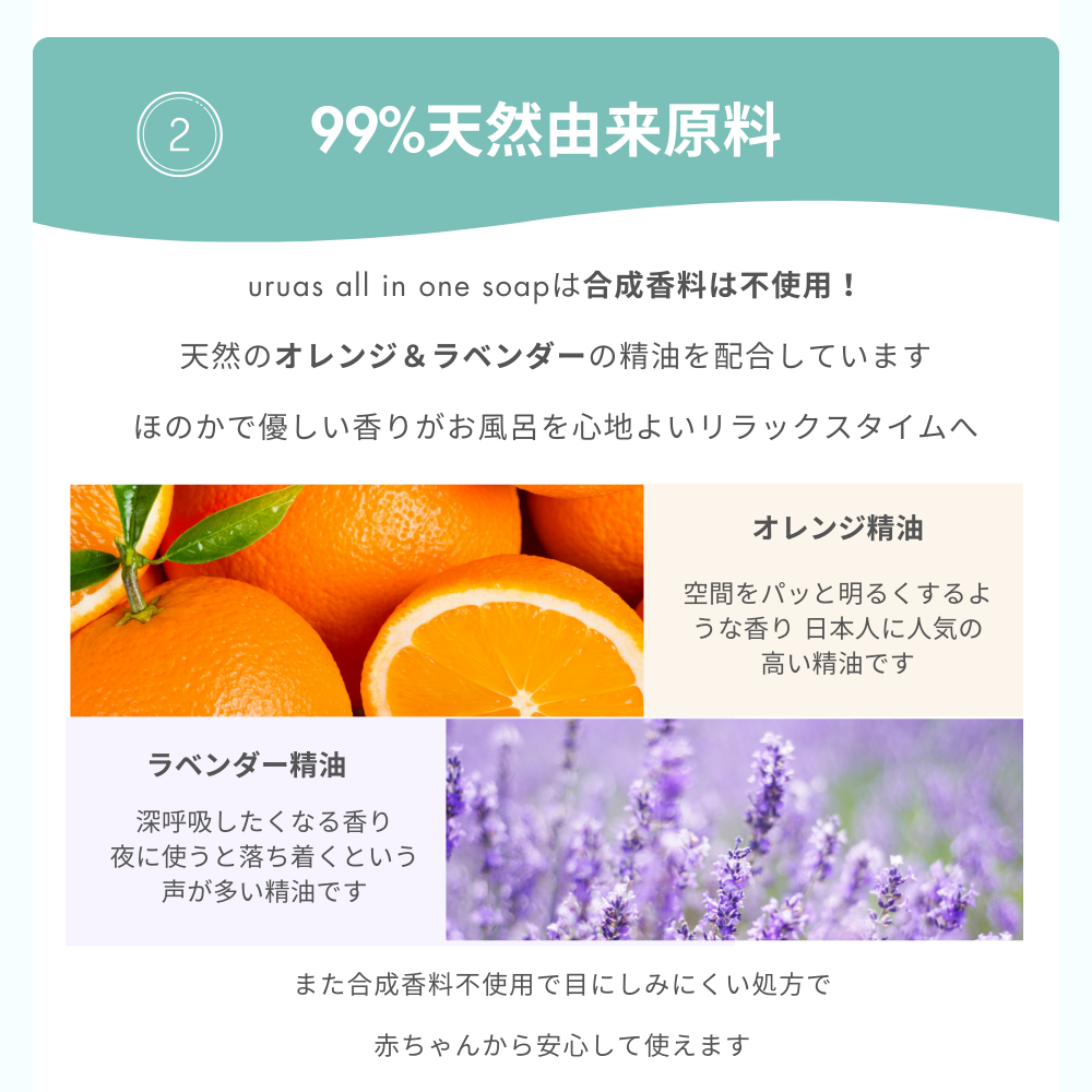【定期便】uruas all in one soap【泡タイプの全身用シャンプー】