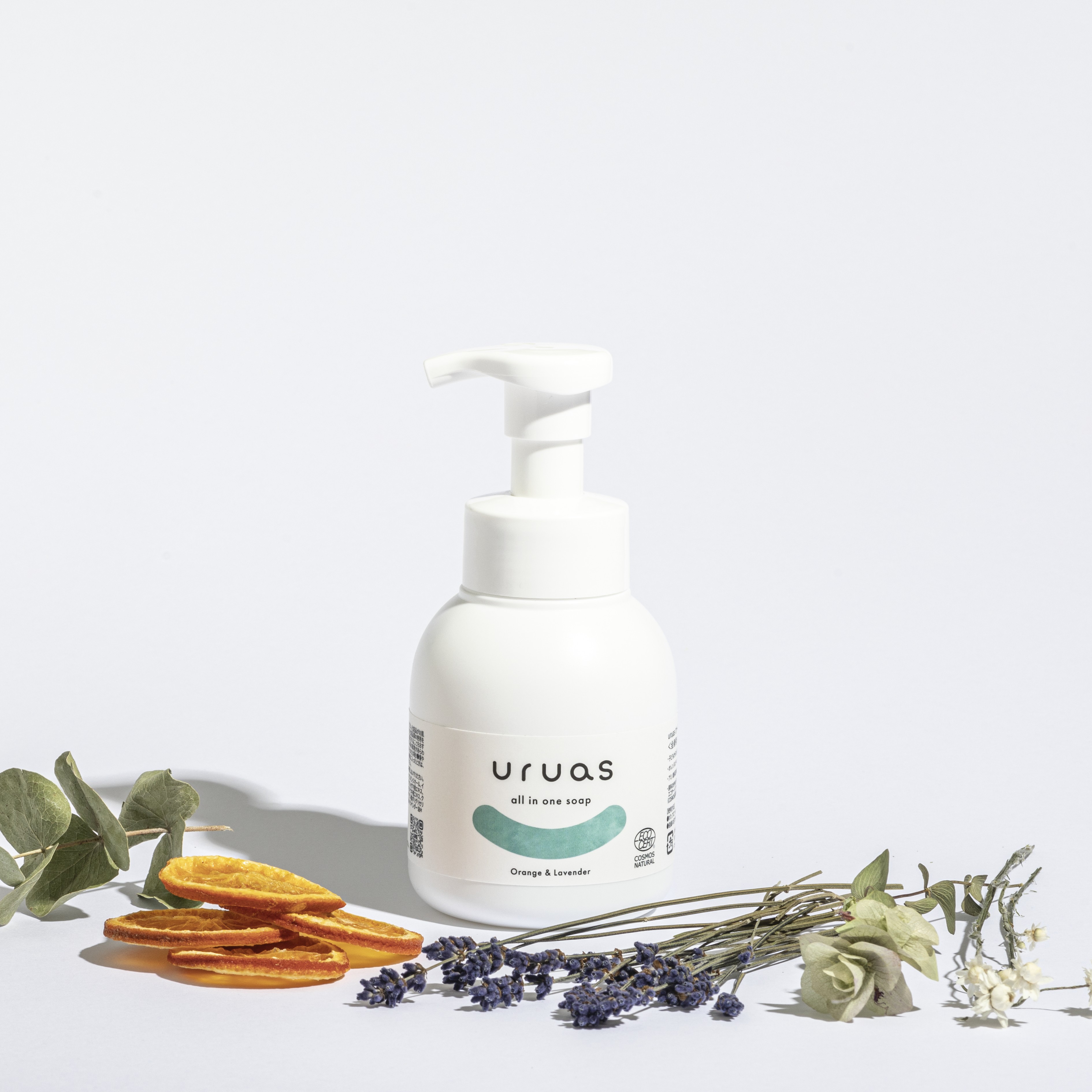 uruas all in one soap【泡タイプの全身用シャンプー】