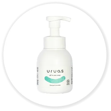 uruasオールインワンソープの強み これ1本で全身が洗えるオールインワン