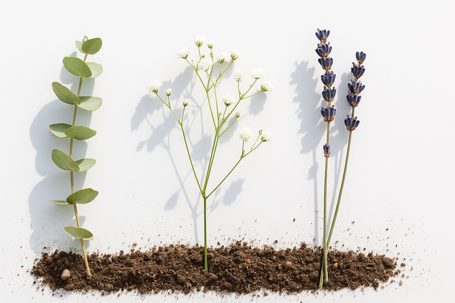 自然由来の植物と土のイメージ