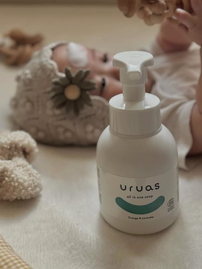 泡ソープのクローズアップ