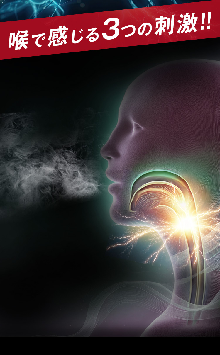 喉で感じる3つの刺激