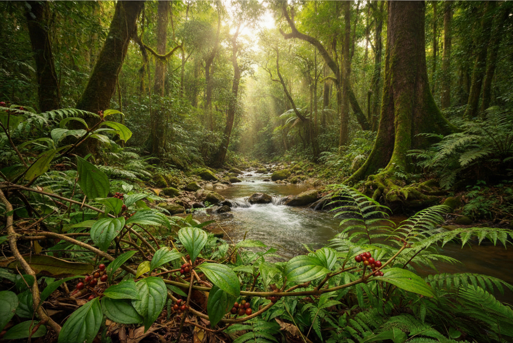 自然の中で育つ野菜