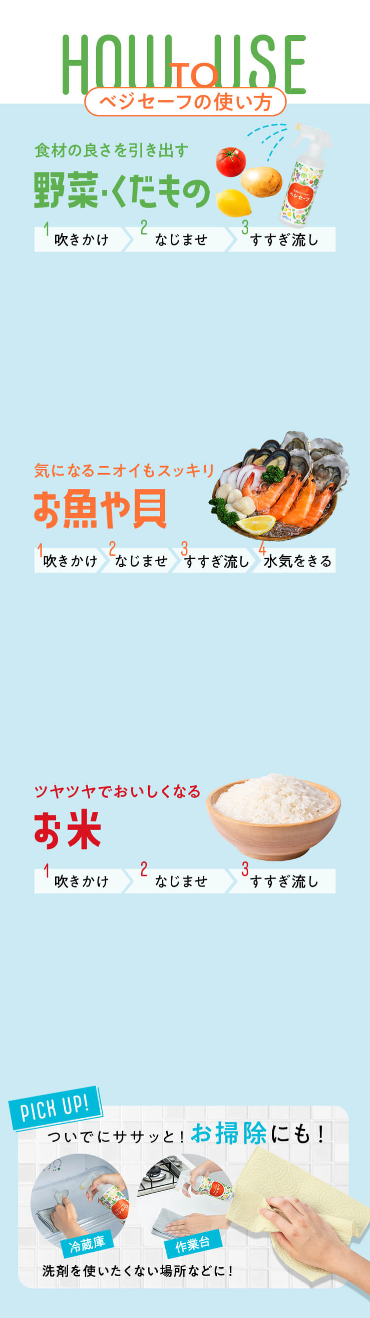 ベジセーフの使い方