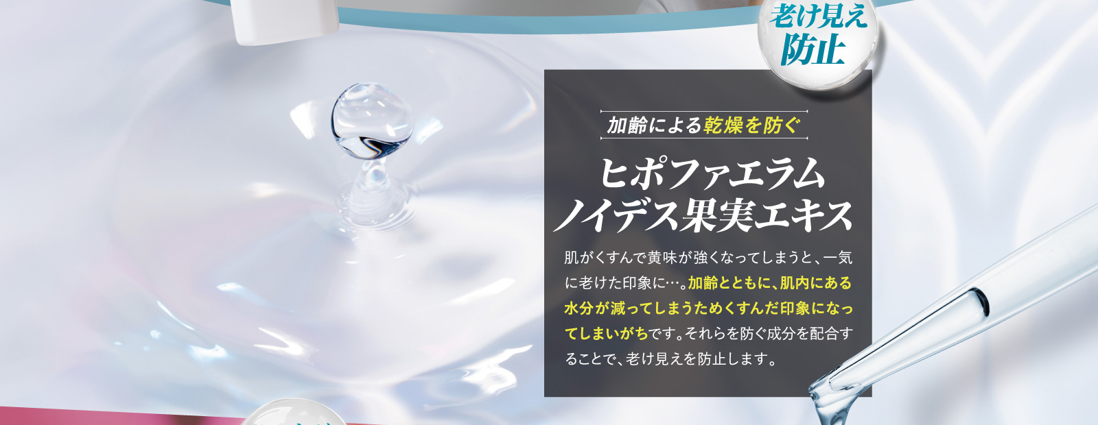 加齢による肌色変化を防ぐ 抗カルボニル化エキス