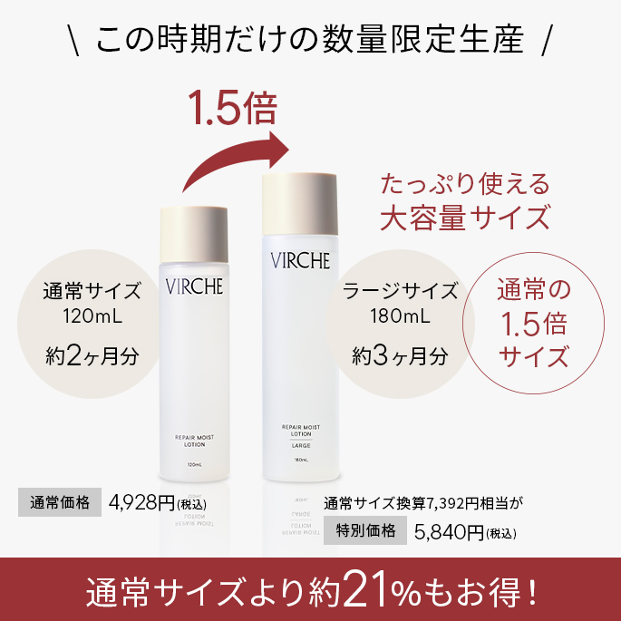  【数量限定】リペアモイストローションラージサイズ