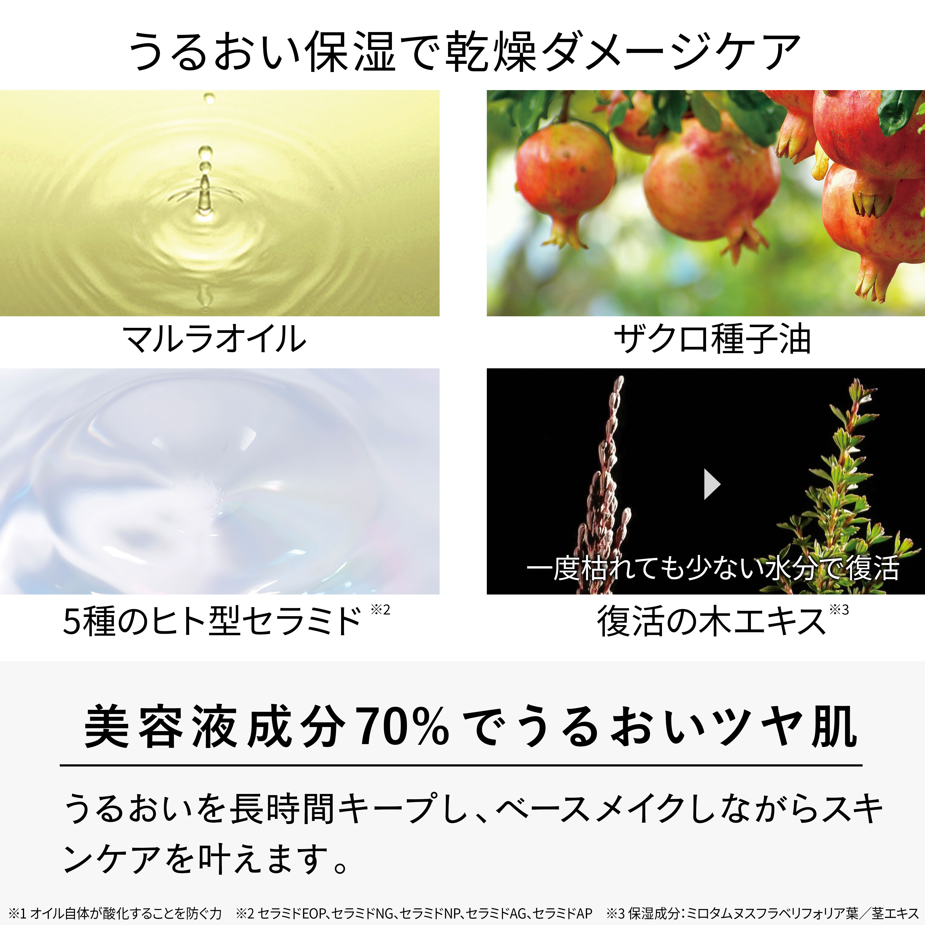 ミネラルオイルフィットクッション