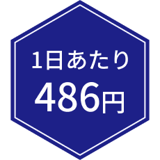 1日あたり486円