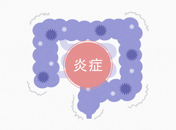 Dglu-GLU7Oが腸の炎症を改善させるイメージ