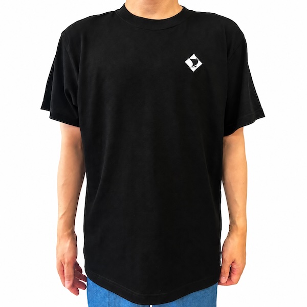 若廣 ロゴ刺繍Tシャツ〈BLACK〉 サイズ: M
