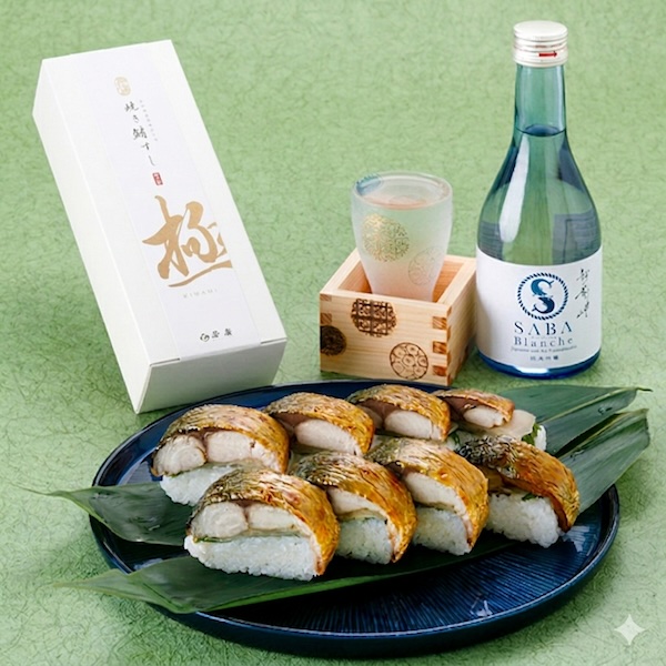【期間限定】焼き鯖すし【極】・越前岬・サバブランシュ（辛口純米吟醸酒）セット ラッピング: 不要