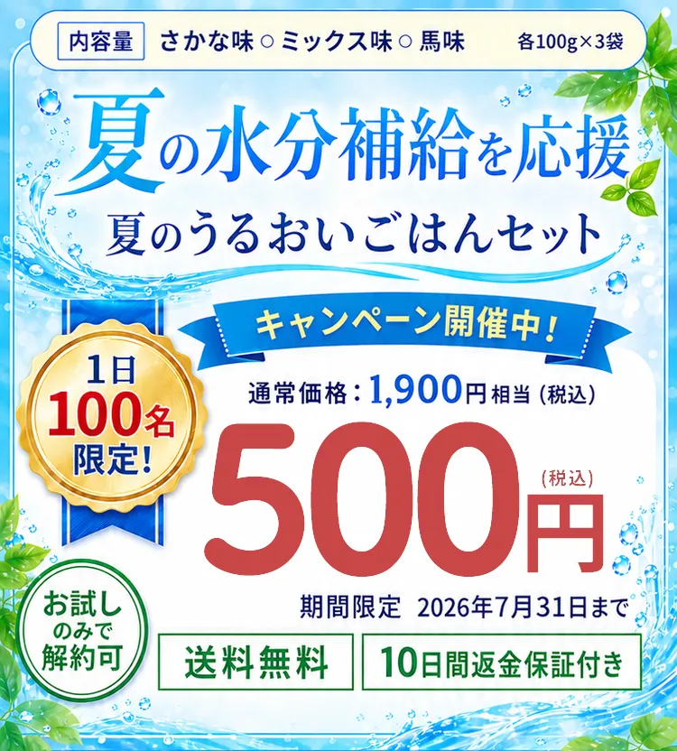 わんこのヘルシー食卓3種お試しセット