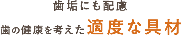 歯垢にも配慮噛み応えのある適度な具材