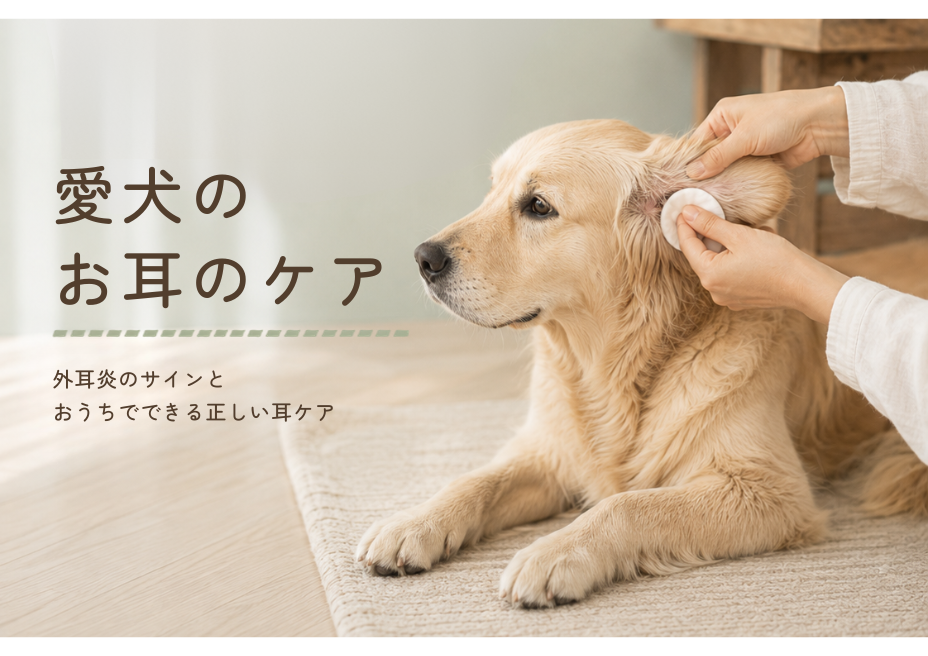 愛犬のお耳のケア 外耳炎のサインとおうちでできる正しい耳ケア