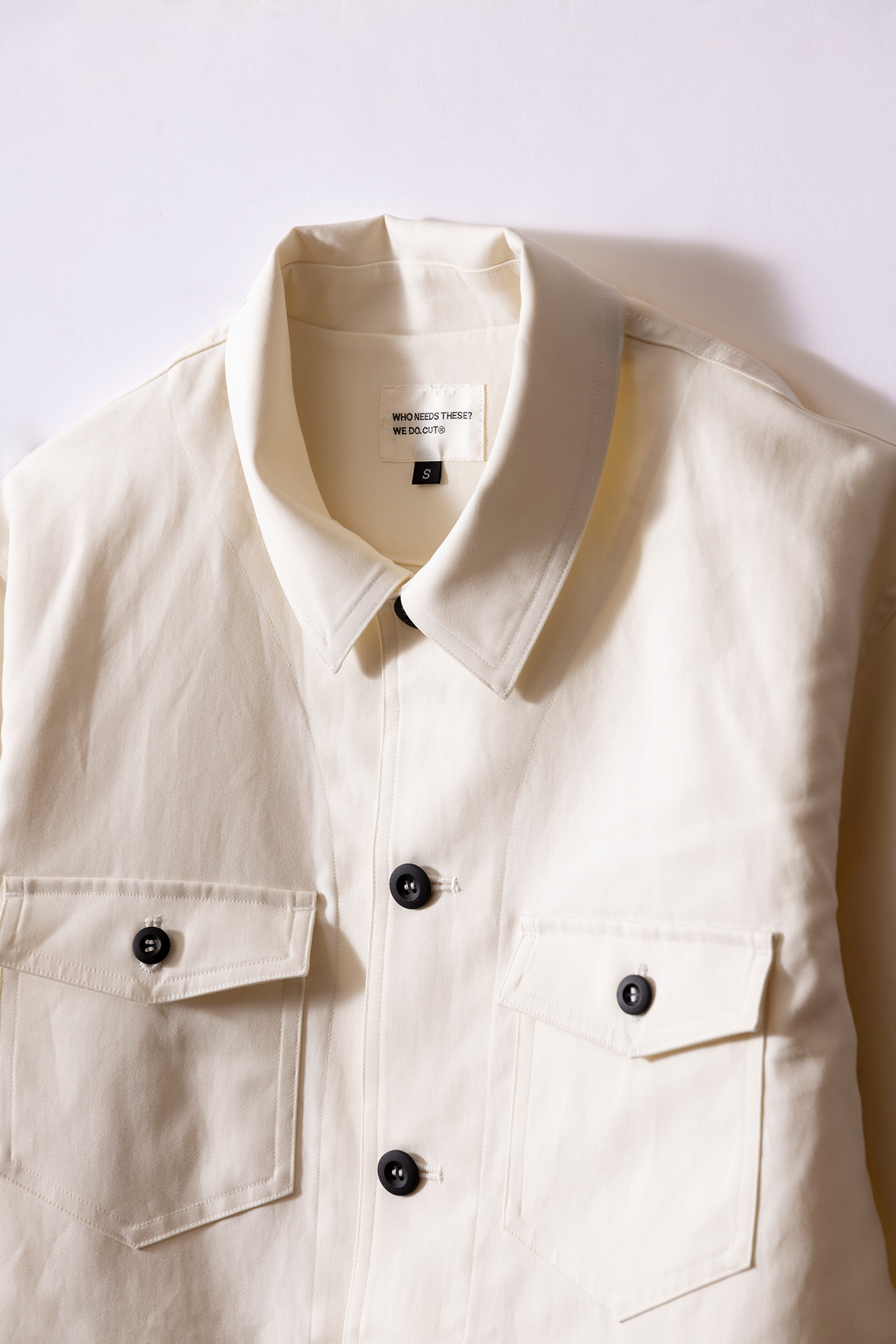 CUT JUMPSUIT COTTON DOUBLE CLOTH / IVORY SIZE: XS