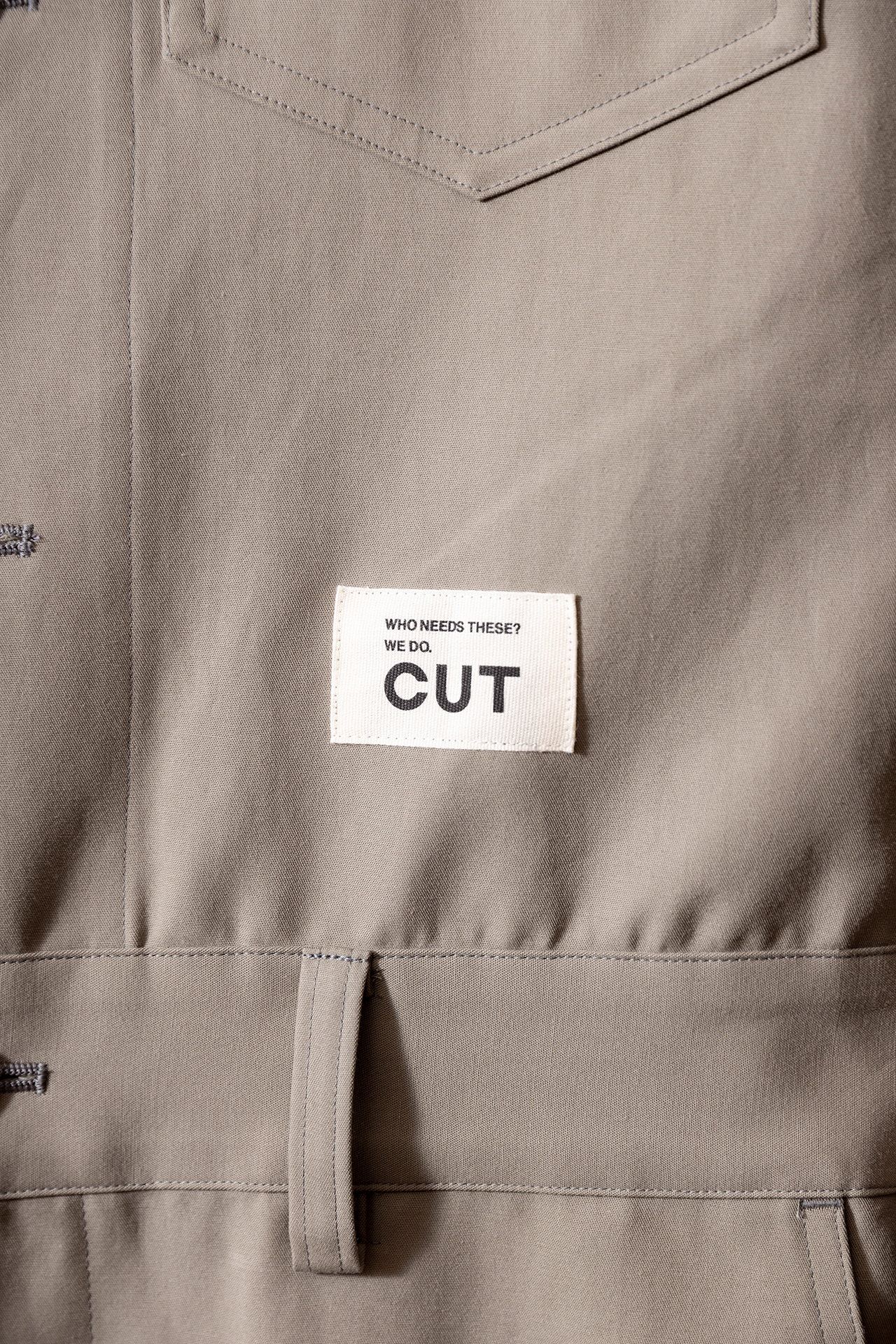 CUT JUMPSUIT COTTON DOUBLE CLOTH SIZE: XS