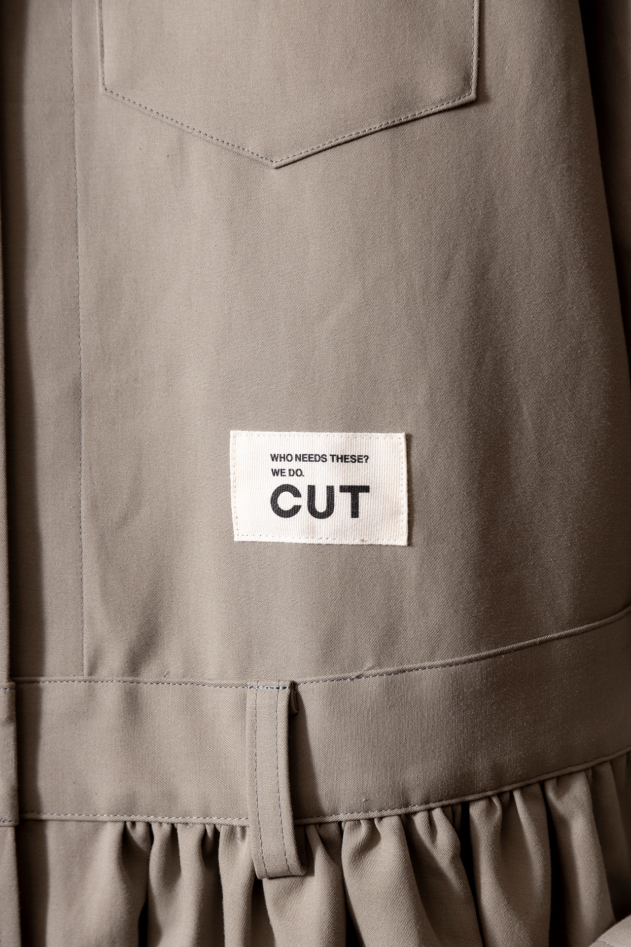CUT JUMPSUIT COTTON DOUBLE CLOTH / MOS SIZE: S