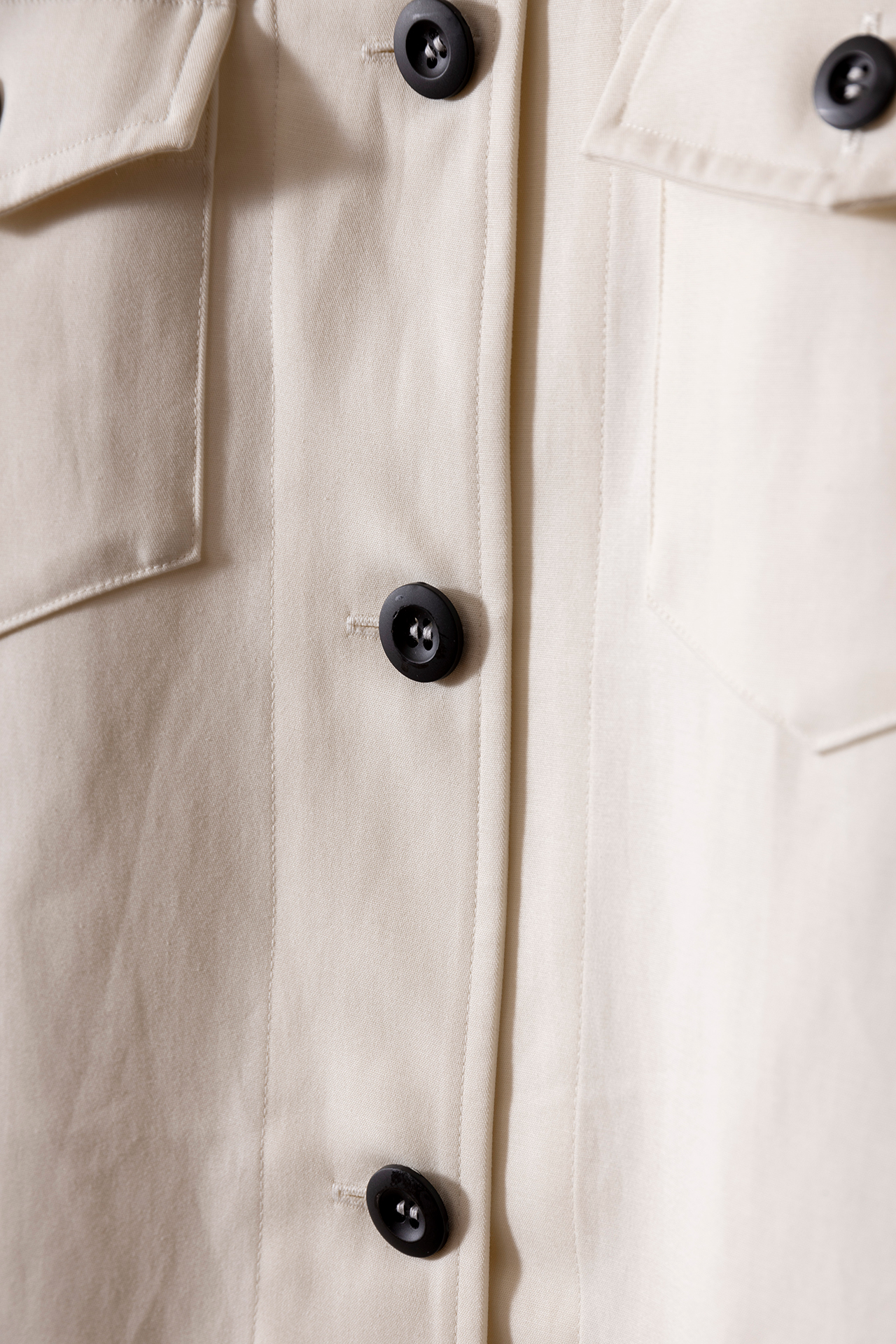 CUT JUMPSUITDRESS COTTON DOUBLE CLOTH / IVORY SIZE: S