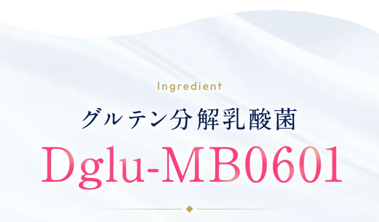 グルテンブレイクに配合されたグルテン分解乳酸菌Dglu-MB0601