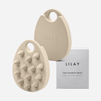 LILAY オーバルシャンプーブラシ