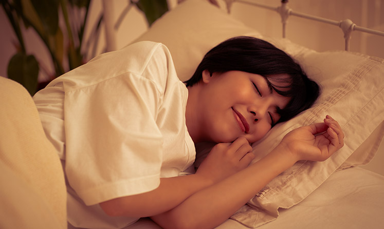 適度な運動と十分な睡眠を