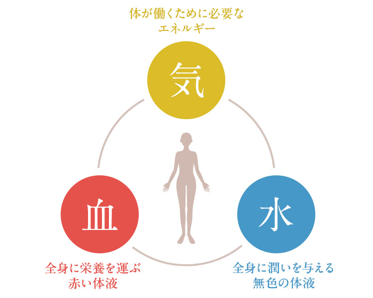 漢方の概念「気・血・水」とは？