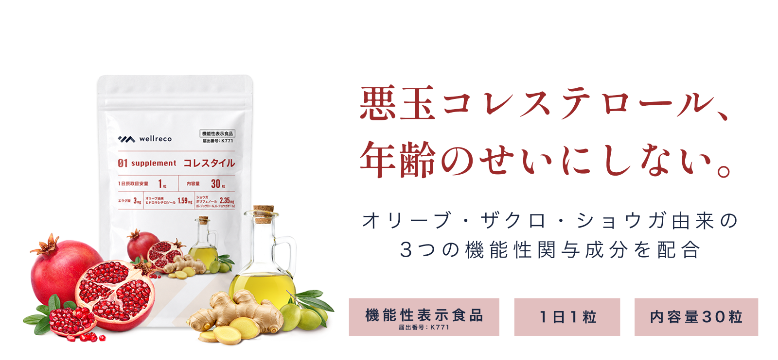 コレスタイル 悪玉コレステロール、年齢のせいにしない。