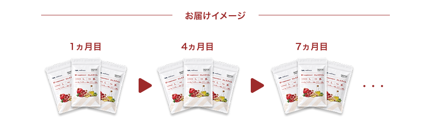 3ヵ月ごとコース お届けイメージ