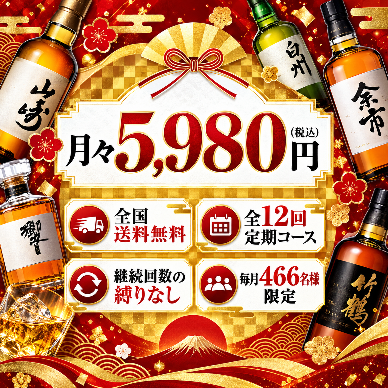 ウイスキーみくじ 1年プレミアムパス