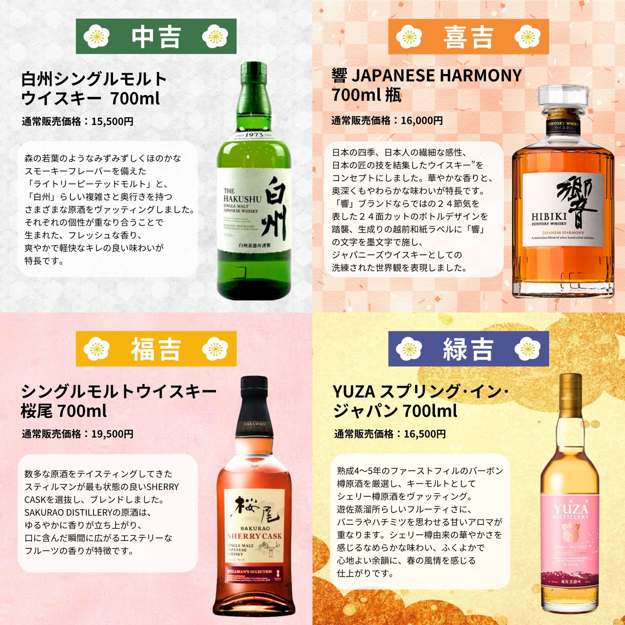《予約販売開始》【伝説の豪運みくじ】9/16～9/18発送【466口限定】 山崎蒸溜所秘蔵モルト 山崎 白州 響 桜尾 YUZA イチローズ など 福袋 酒くじ おみくじ ウイスキー くじ 最新