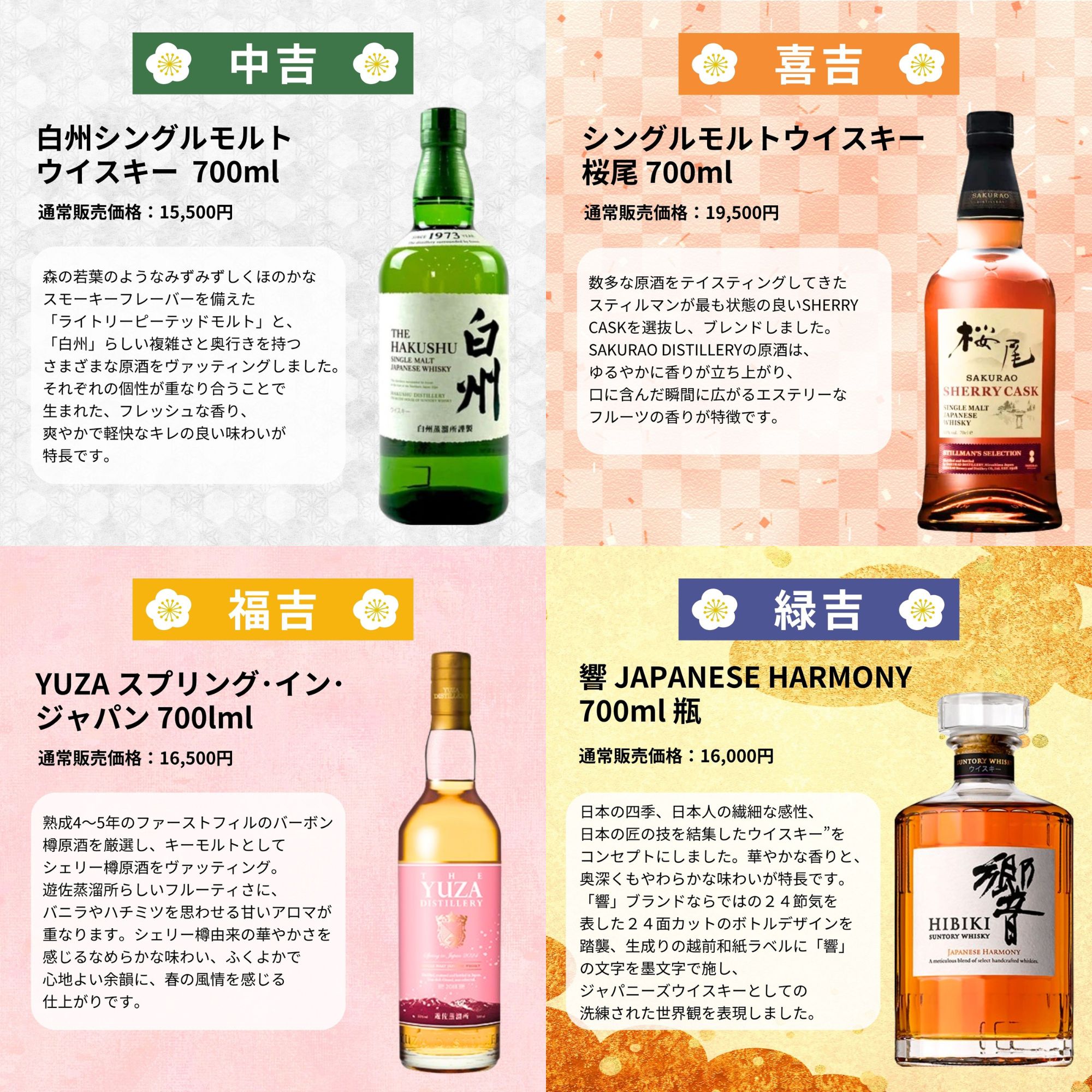 《予約販売開始》【奇跡の運命みくじ】9/28～9/30発送【466口限定】 山崎ミズナラ2014 山崎 白州 桜尾 YUZA 響 津貫 など 福袋 酒くじ おみくじ ウイスキー くじ 最新