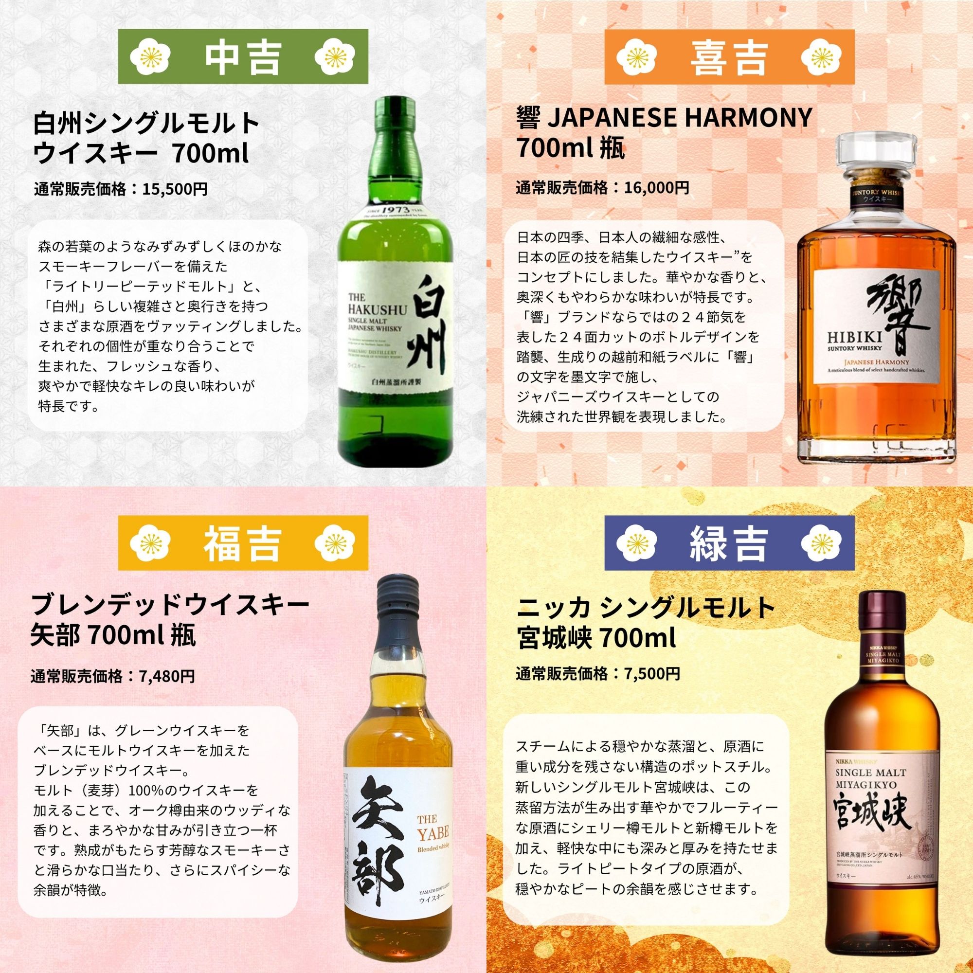 ≪予約受付開始！≫ 【2026 福袋みくじ】12/25～12/28発送【466口限定】 白州25年 山崎 響 竹鶴 知多 など 福袋 酒くじ おみくじ ウイスキー くじ 最新