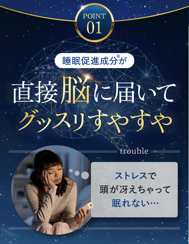 直接脳に届いてグッスリすやすや
