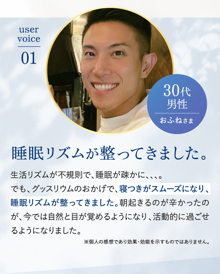 uservoice01睡眠リズムが整ってきました。