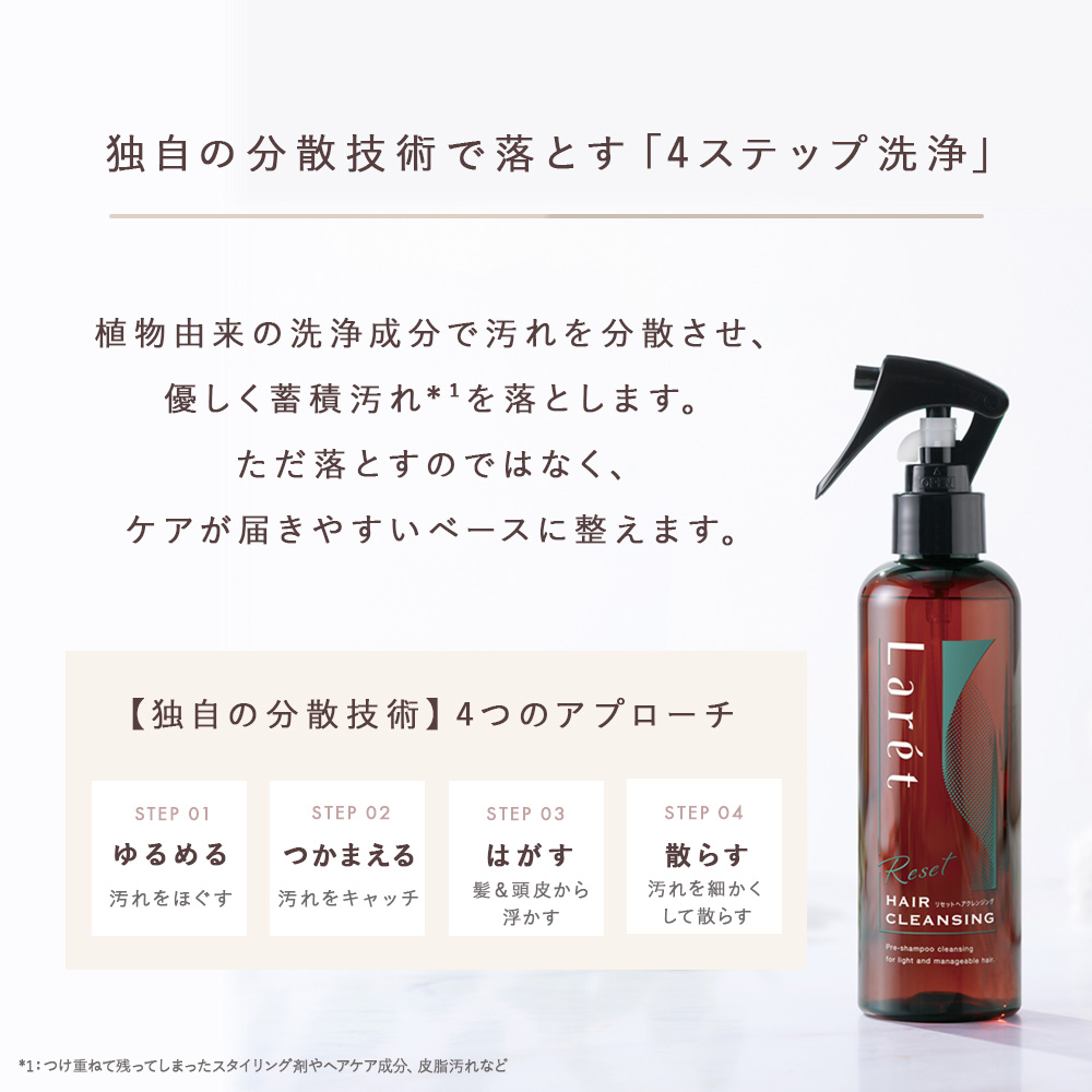 【新発売】Larét ラーレ リセットヘアクレンジング200mL【送料無料】