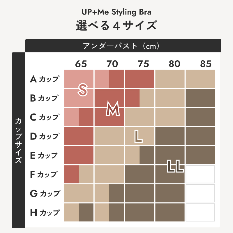 AGARISM×GYDA UP+Me スタイリングブラ　Lサイズ カラー: ブラック
