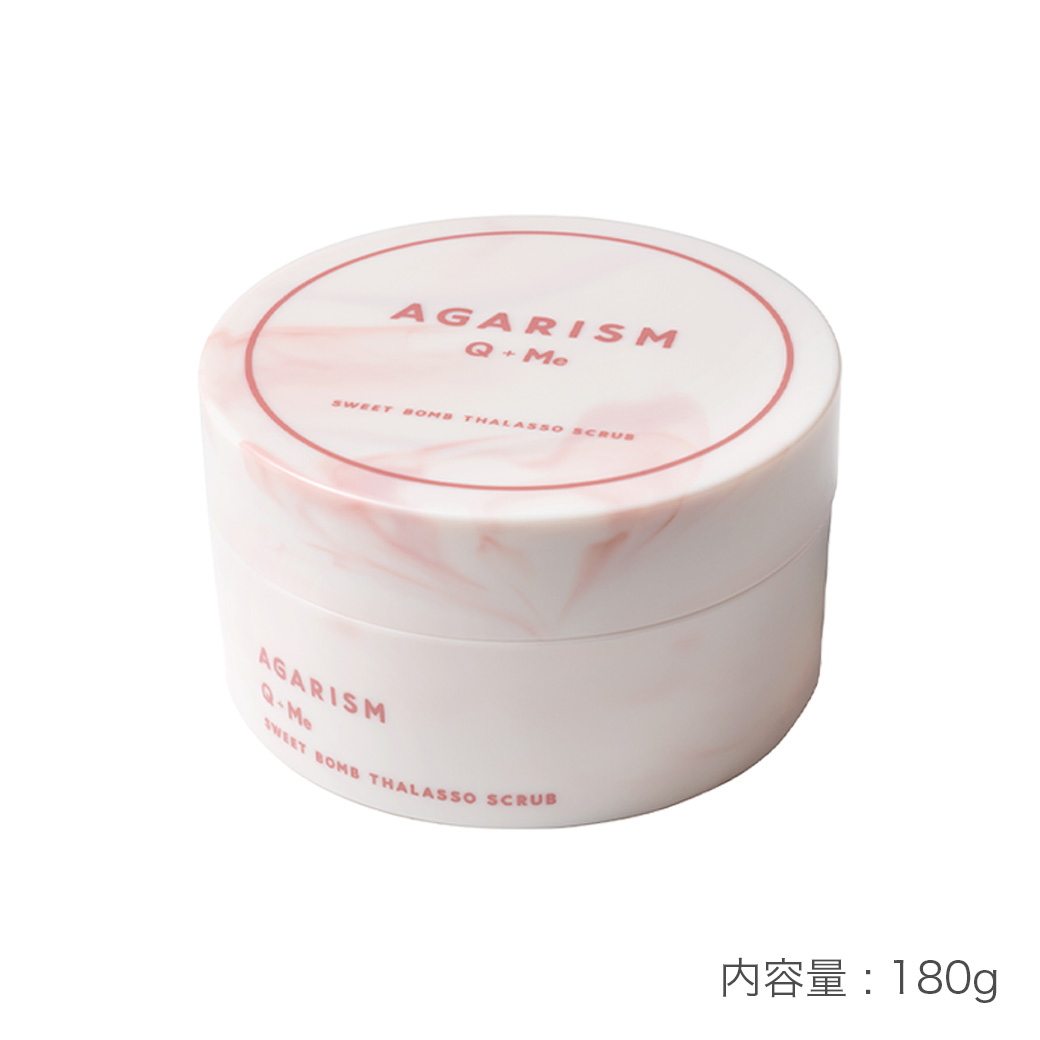 AGARISM Q+Me スウィートボムタラソスクラブ ピオニーブーケの香り【180g】