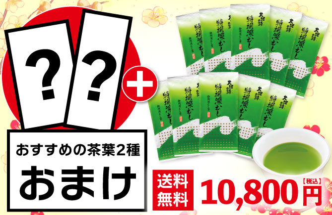 特撰深むし10袋＋お茶2種おまけ