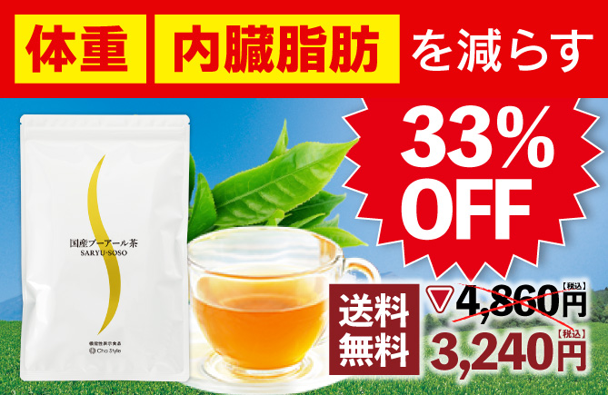 33%OFF 国産プーアール茶 5g×30ヶ入