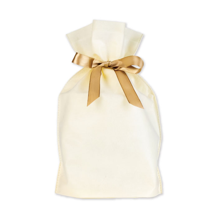 リボン付き巾着バッグ　