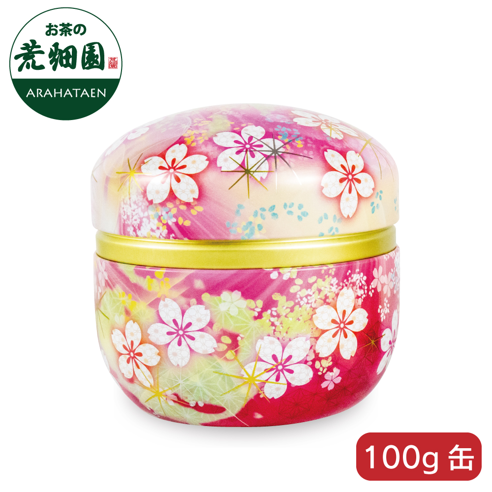 ビードロ缶（ピンク） 100g缶　